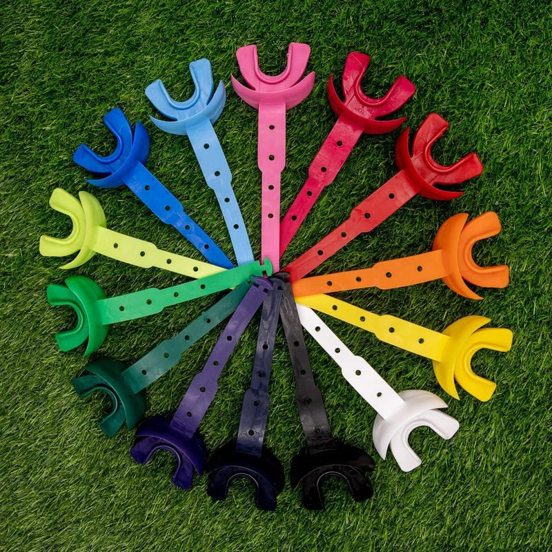 Markwort Vettex Model 25 Doubleguard Football Mouthguard with Lip Protection, Graphite - Image 4